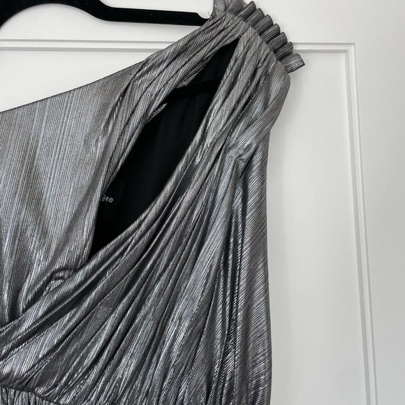 Retrofete Andrea Maxi Dress Gown Gunmetal Grey - Picture 6 of 8